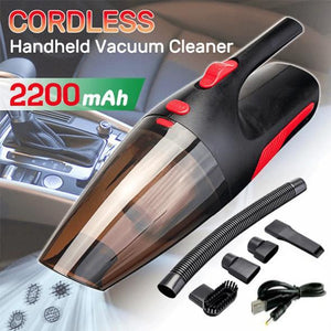 120W Car Vacuum Cleaner - Portable Handheld Cordless/Car Plug 12V 5000PA Super Suction Wet/Dry for Car Home