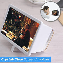 Load image into Gallery viewer, 3D Portable Universal Screen Magnifier - Cell Phone Screen Magnifier 3D HD Movie Video Amplifier With Foldable Holder Stand High-quality Video Amplifier
