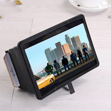 Load image into Gallery viewer, 3D Portable Universal Screen Magnifier - Cell Phone Screen Magnifier 3D HD Movie Video Amplifier With Foldable Holder Stand High-quality Video Amplifier
